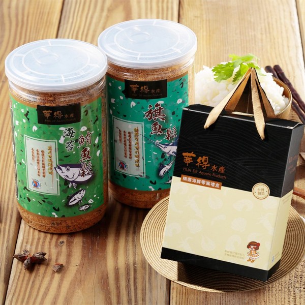 【華得水產】東港魚鬆4罐禮盒組(300g/罐)